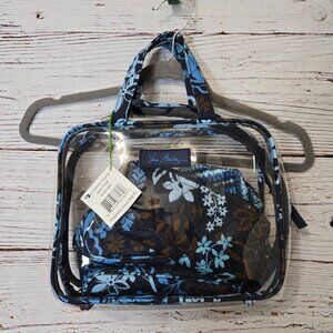 #259 Vera Bradley 4-Piece Cosmetic Organizer Set – Java Floral – NWT